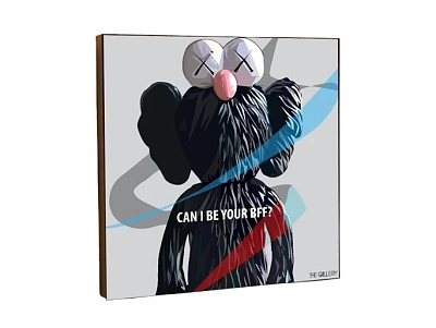 Постер на деревянной основе Игрушка Kaws 713124 400_400_2085811